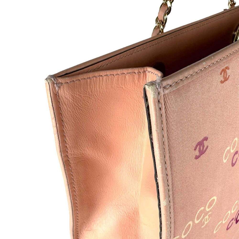 CHANEL Pink Canvas Bag - Picture 6 of 14